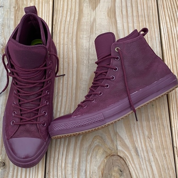 Converse Other - RARE MONO LEATHER Converse All Stars High Top